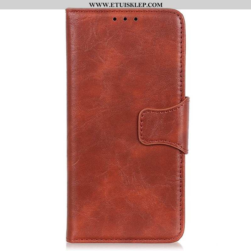 Etui Folio do Sony Xperia 5 IV Skórzane Zapięcie W Stylu Vintage